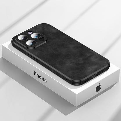 LZINA™ | High-quality leather iPhone case with shockproof camera protection cover bag | MagSafe case for Apple iPhone 15/14/13 Pro Max Plus | Armor cover phone case