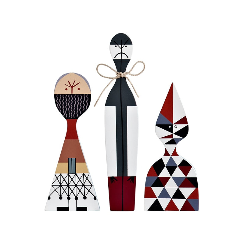 LZINA™ | Home Decoration Living Room Kawaii Accessories Sculptures & Figures Character Shapes Cute Wood Handmade Europe Household Items