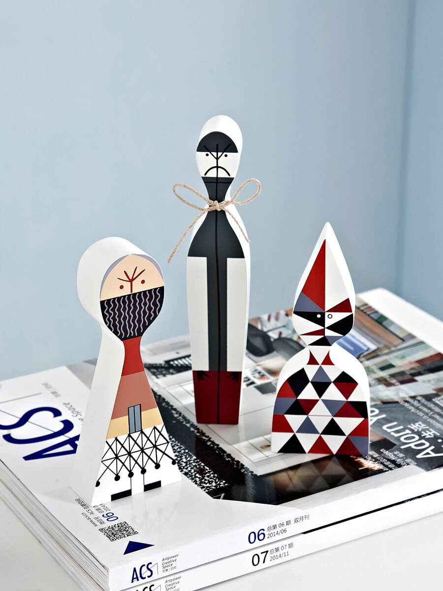 LZINA™ | Home Decoration Living Room Kawaii Accessories Sculptures & Figures Character Shapes Cute Wood Handmade Europe Household Items