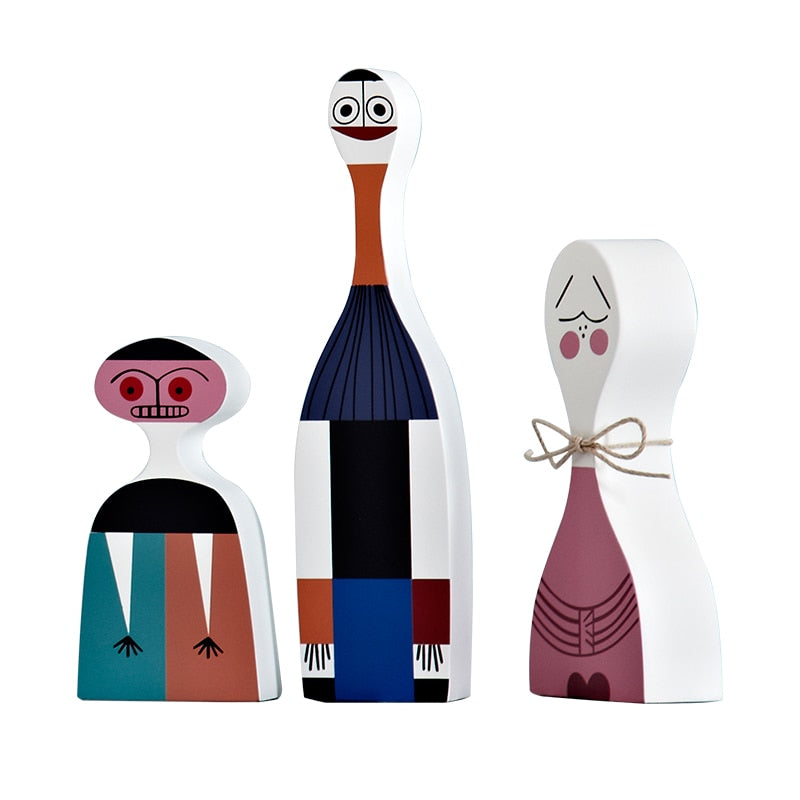 LZINA™ | Home Decoration Living Room Kawaii Accessories Sculptures & Figures Character Shapes Cute Wood Handmade Europe Household Items