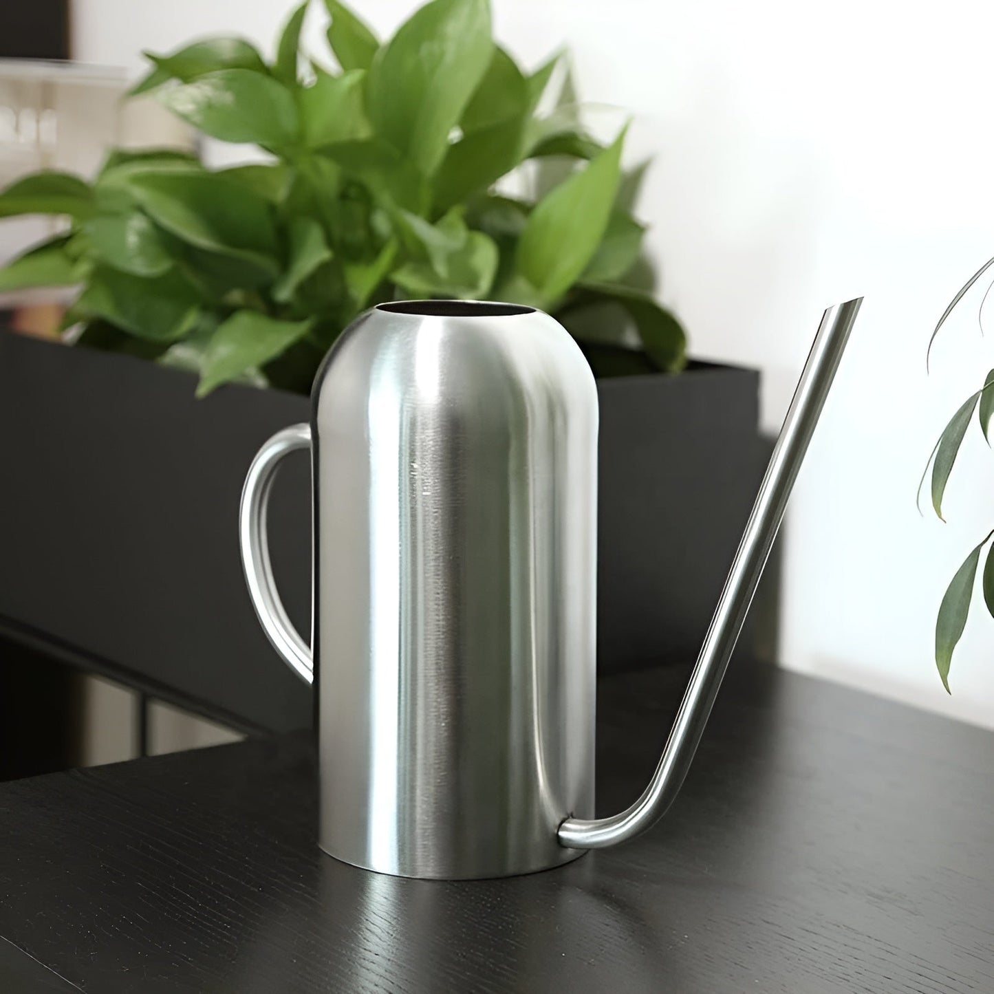 BowLift Stainless Steel Pourer: 1.5L Long-Handled Watering Can for Plants & Flowers