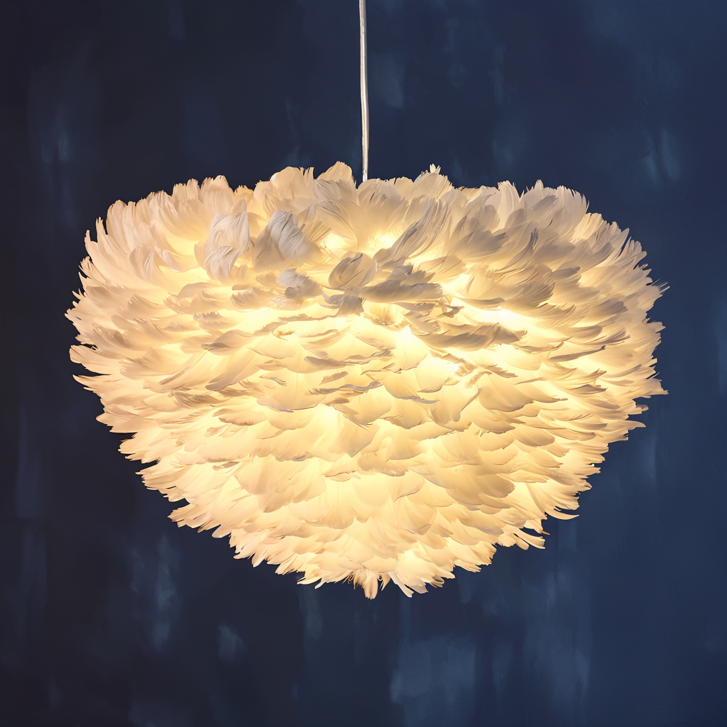 BowLift | Dreamcatcher Feather Chandelier - Handmade, adjustable pendant light