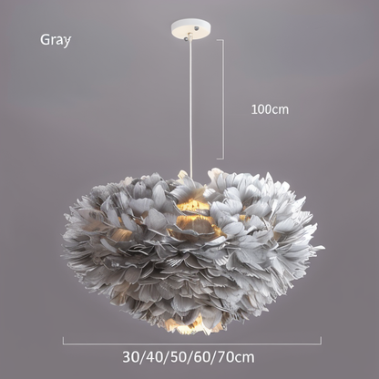 BowLift | Dreamcatcher Feather Chandelier - Handmade, adjustable pendant light
