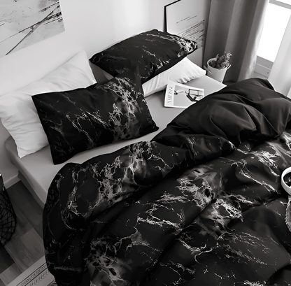 BowLift | Luxury 3-Piece Bedding Set with Marble Print