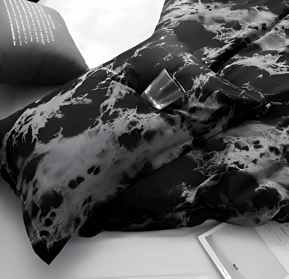 BowLift | Luxury 3-Piece Bedding Set with Marble Print