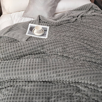 BowLift | EliteWave Plaid - Ultrafluffy structured coral fleece blanket