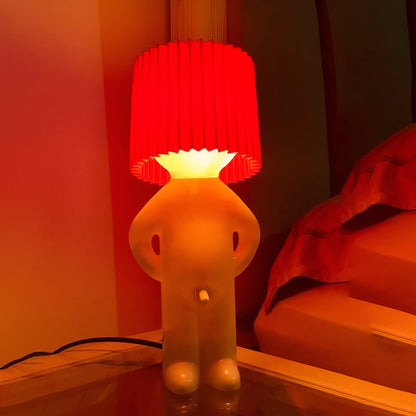 BowLift Table Lamp - Playful Shy Boy LED Light with Creative Design