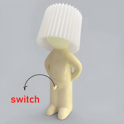 BowLift Table Lamp - Playful Shy Boy LED Light with Creative Design