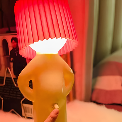 BowLift Table Lamp - Playful Shy Boy LED Light with Creative Design