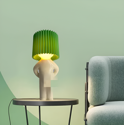 BowLift Table Lamp - Playful Shy Boy LED Light with Creative Design