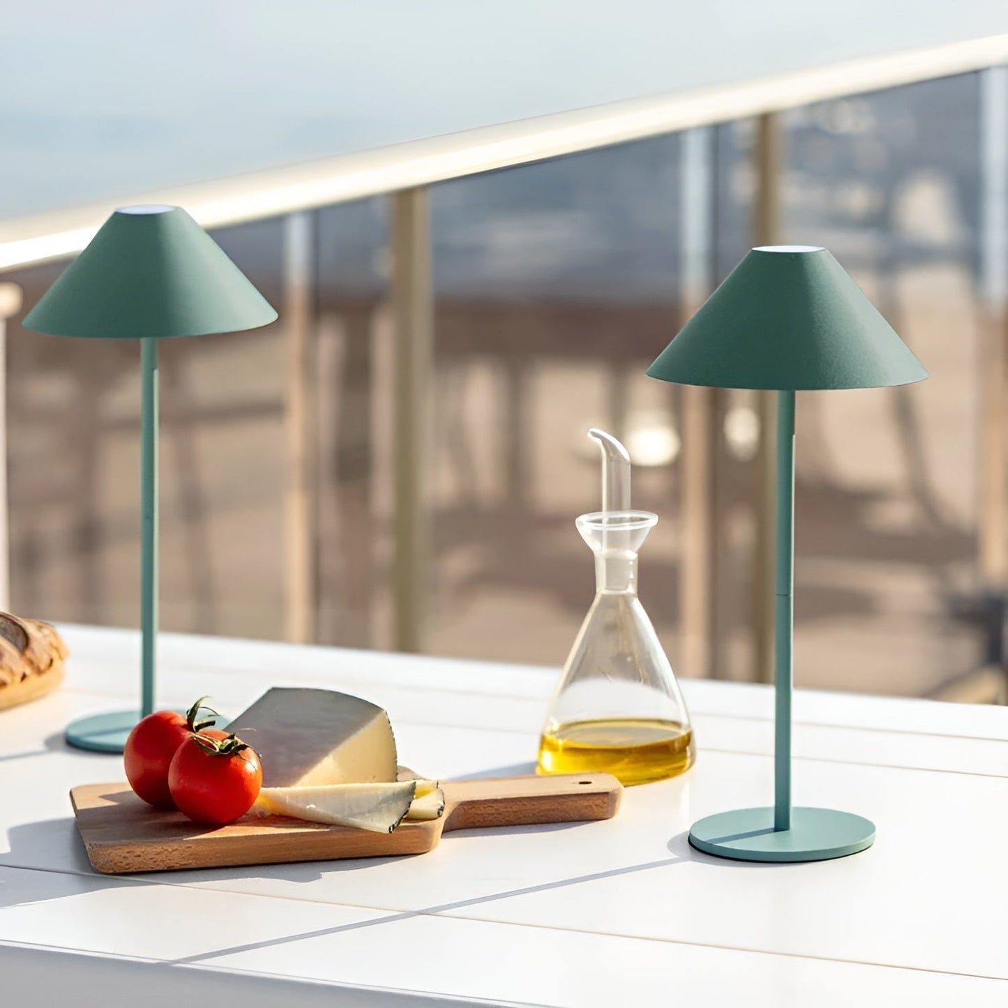 BowLift LumiLuxe Nordic Cone LED Table Lamp — Dimmable with Touch Control