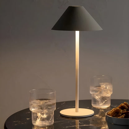 BowLift LumiLuxe Nordic Cone LED Table Lamp — Dimmable with Touch Control