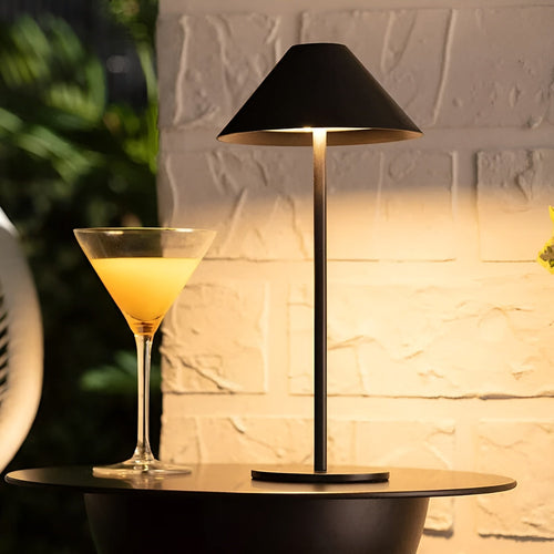 BowLift LumiLuxe Nordic Cone LED Table Lamp — Dimmable with Touch Control