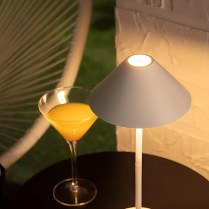 BowLift LumiLuxe Nordic Cone LED Table Lamp — Dimmable with Touch Control