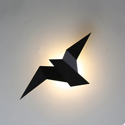 BowLift OriTori Wall Light — Geometric Origami Bird Design with Japanese-Style Aesthetic