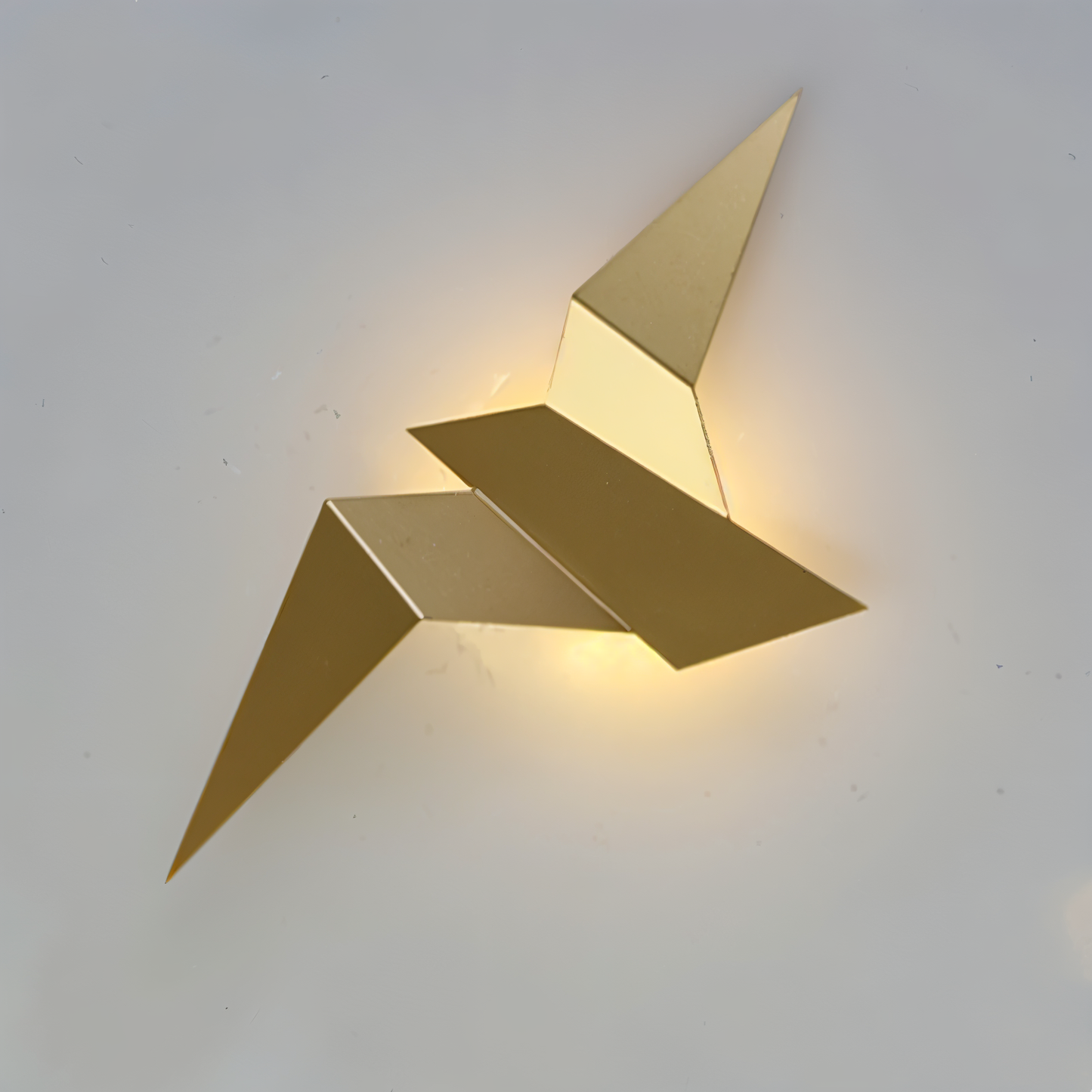 BowLift OriTori Wall Light — Geometric Origami Bird Design with Japanese-Style Aesthetic