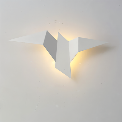 BowLift OriTori Wall Light — Geometric Origami Bird Design with Japanese-Style Aesthetic