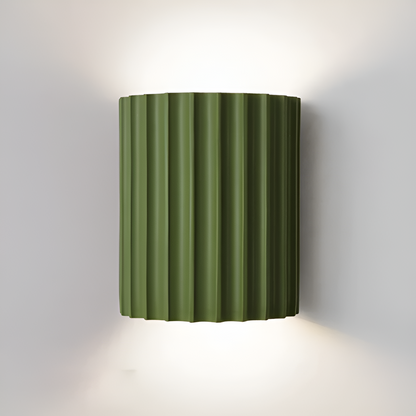 BowLift Striped Resin LED Wall Light for a Modern Nordic Ambience