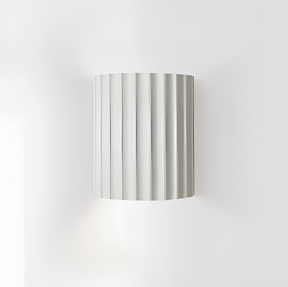 BowLift Striped Resin LED Wall Light for a Modern Nordic Ambience