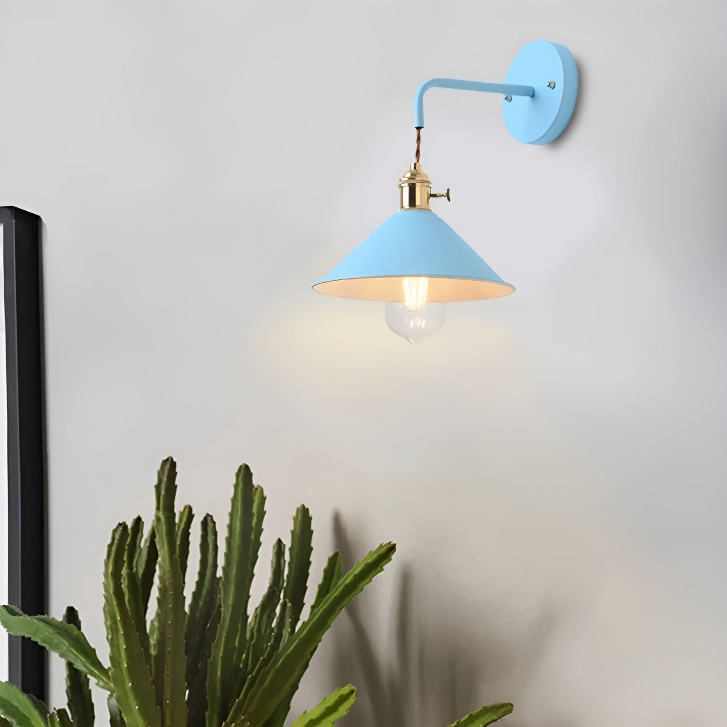 BowLift Retro Vintage Wall Lamp — Vintage-Inspired Cone Metal Wall Light