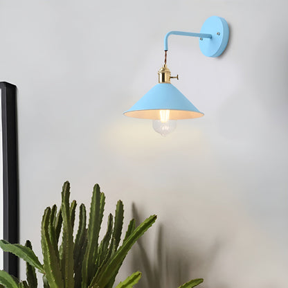 BowLift Retro Vintage Wall Lamp — Vintage-Inspired Cone Metal Wall Light
