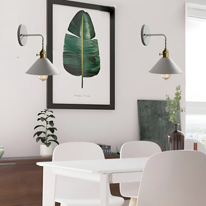 BowLift Retro Vintage Wall Lamp — Vintage-Inspired Cone Metal Wall Light