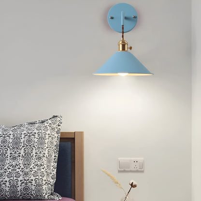 BowLift Retro Vintage Wall Lamp — Vintage-Inspired Cone Metal Wall Light