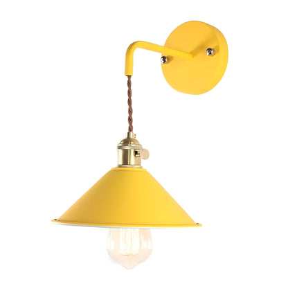 BowLift Retro Vintage Wall Lamp — Vintage-Inspired Cone Metal Wall Light