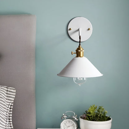 BowLift Retro Vintage Wall Lamp — Vintage-Inspired Cone Metal Wall Light