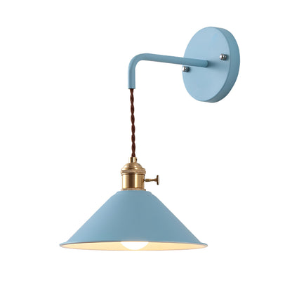 BowLift Retro Vintage Wall Lamp — Vintage-Inspired Cone Metal Wall Light