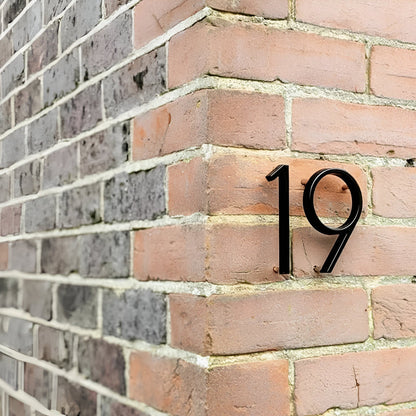 LZINA™ | Black Full House Number - House Number Modern - House Number Sign