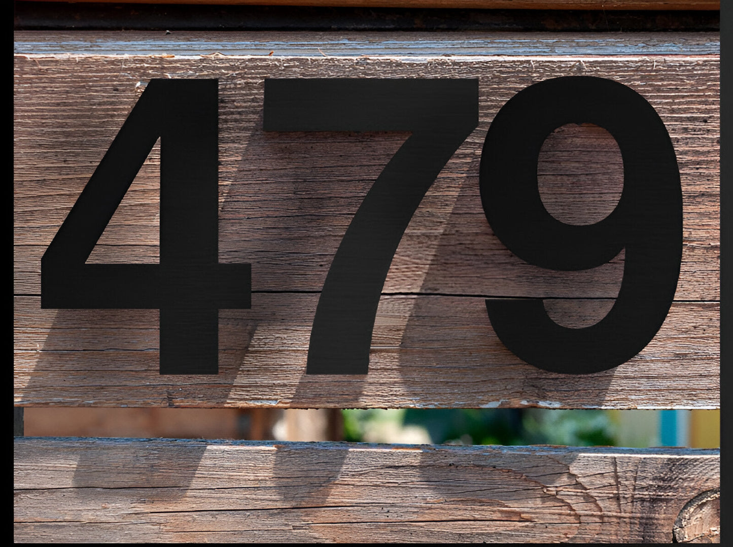 LZINA™ | Black Full House Number - House Number Modern - House Number Sign
