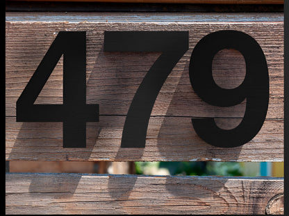 LZINA™ | Black Full House Number - House Number Modern - House Number Sign