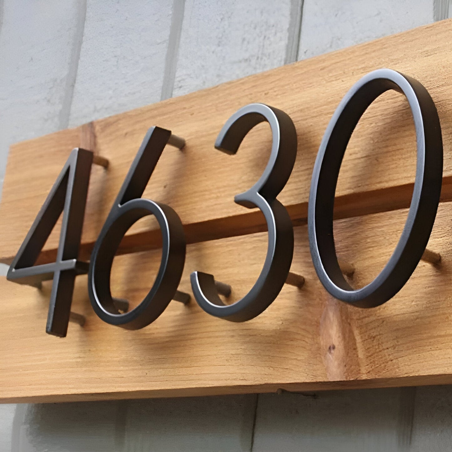 LZINA™ | Black Full House Number - House Number Modern - House Number Sign