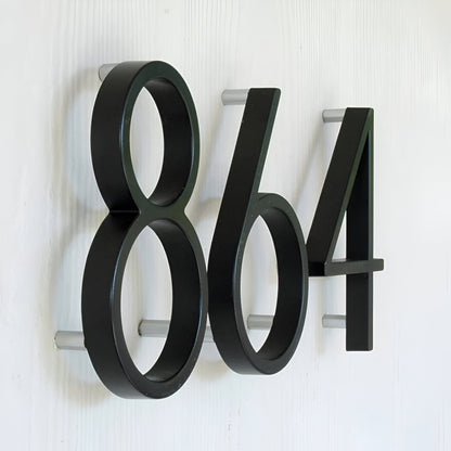LZINA™ | Black Full House Number - House Number Modern - House Number Sign