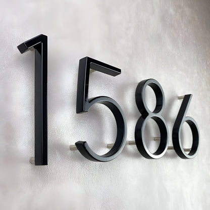 LZINA™ | Black Full House Number - House Number Modern - House Number Sign