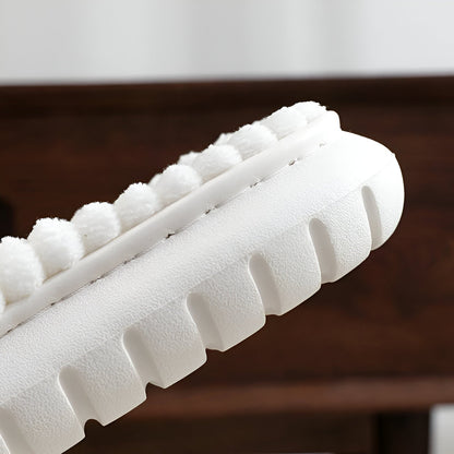 BowLift | Sofie - Plush Lined Slippers with Cross Band