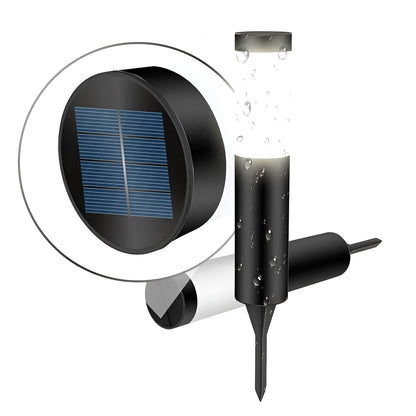LZINA™ | SolarShimmer - Stainless Steel Solar Post Lights Outdoor Lamp