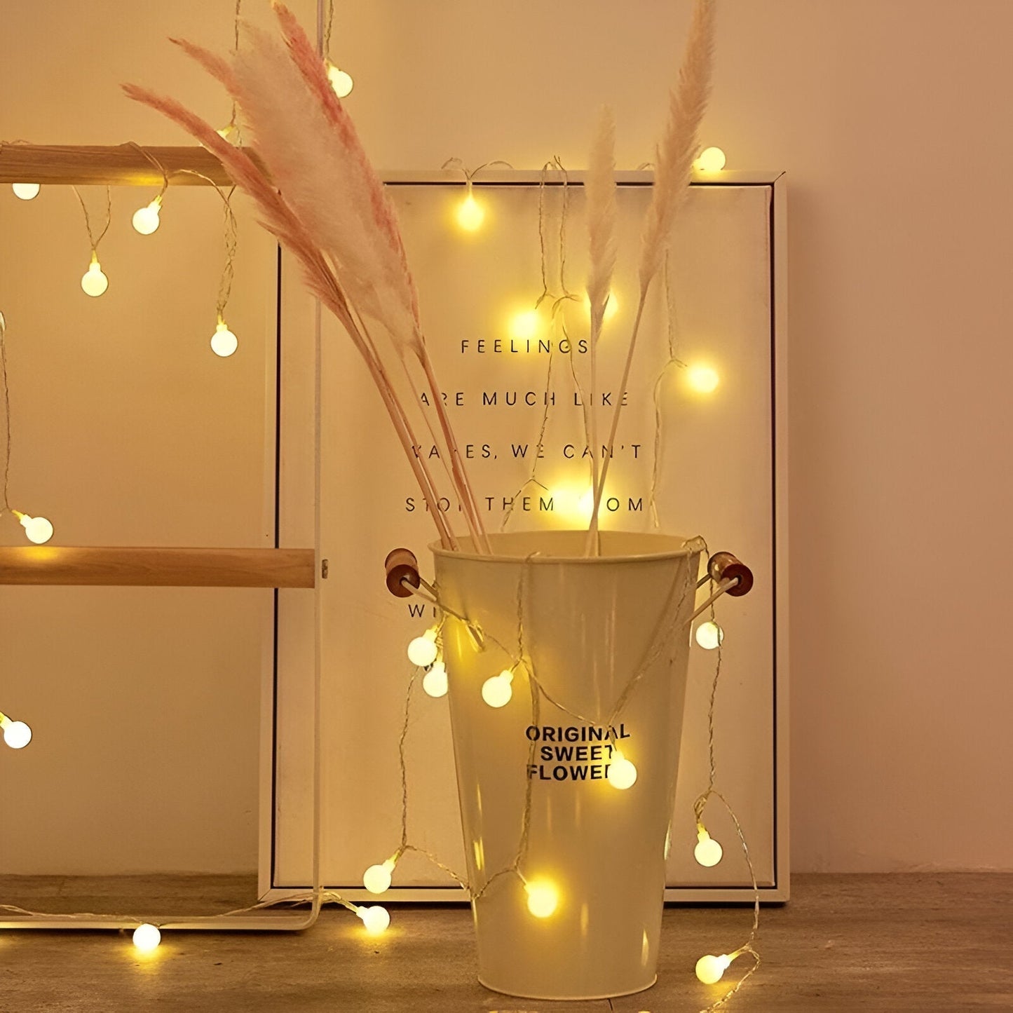 BowLift Sparkle LED String Lights – Decorative Ball, Flower, Star & Snowflake Ornaments
