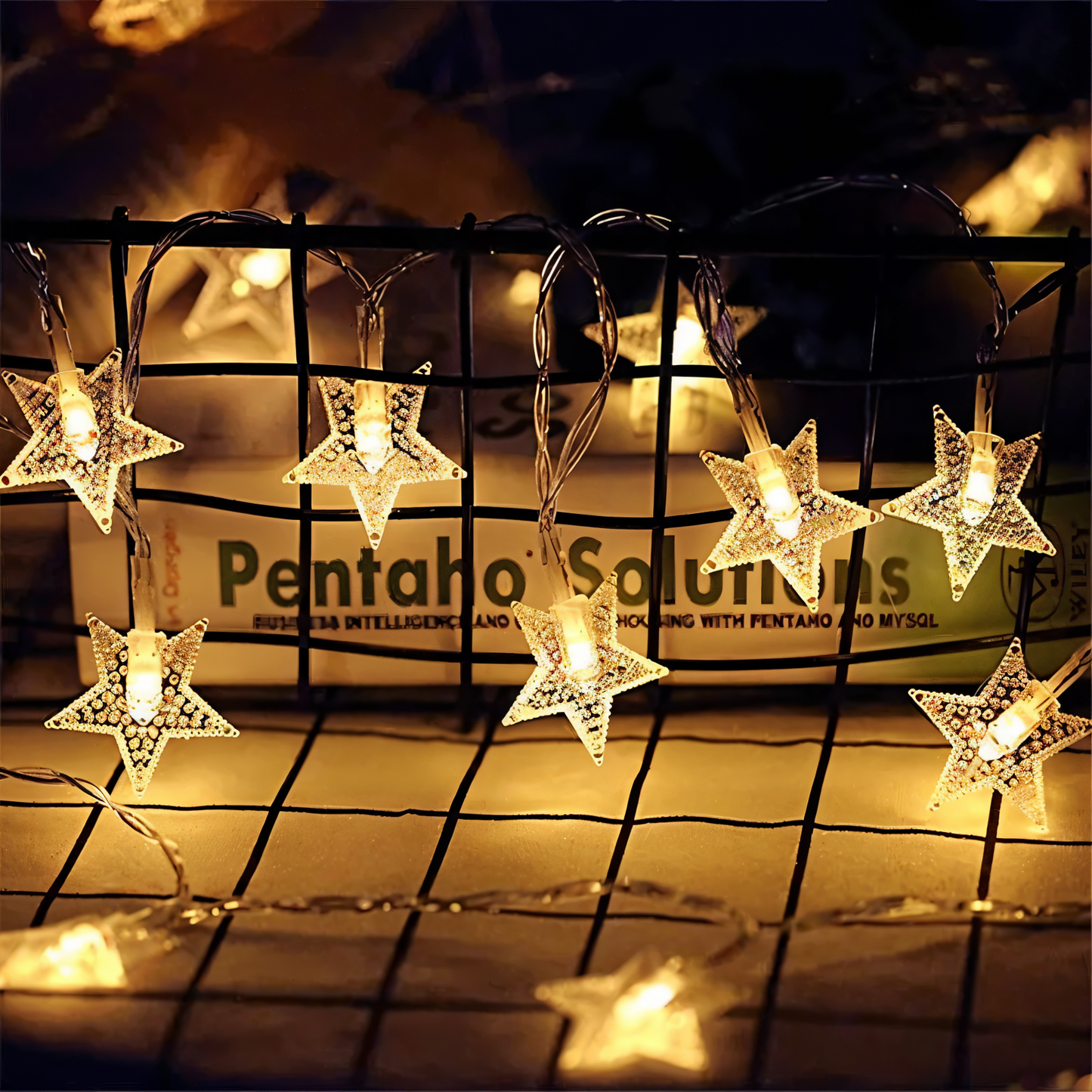 BowLift Sparkle LED String Lights – Decorative Ball, Flower, Star & Snowflake Ornaments