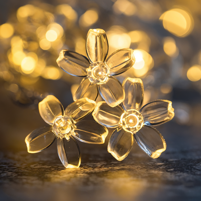 BowLift Sparkle LED String Lights – Decorative Ball, Flower, Star & Snowflake Ornaments