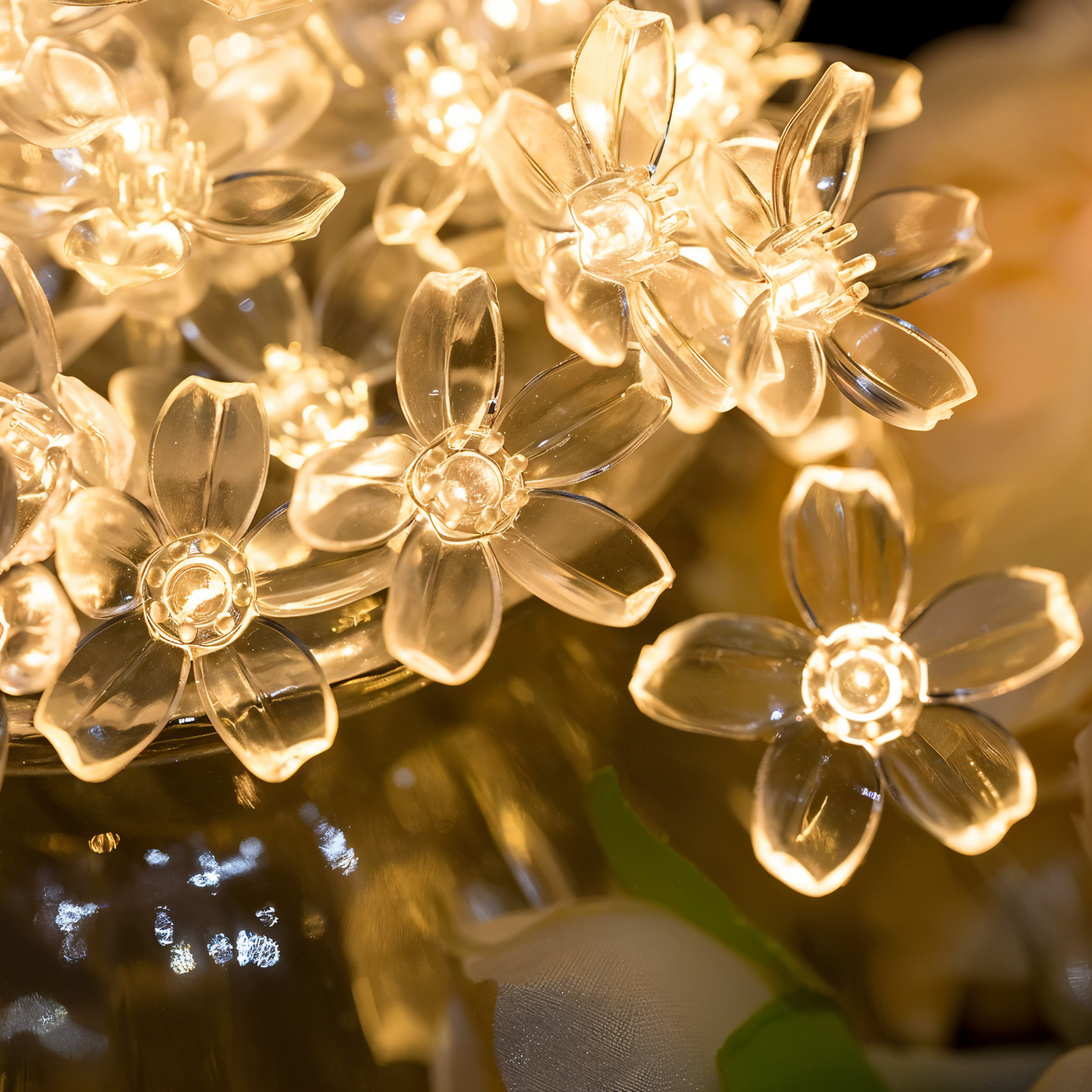 BowLift Sparkle LED String Lights – Decorative Ball, Flower, Star & Snowflake Ornaments