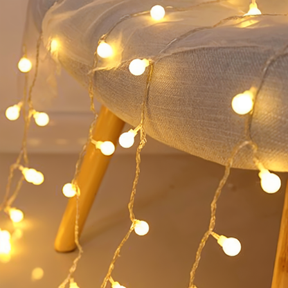 BowLift Sparkle LED String Lights – Decorative Ball, Flower, Star & Snowflake Ornaments