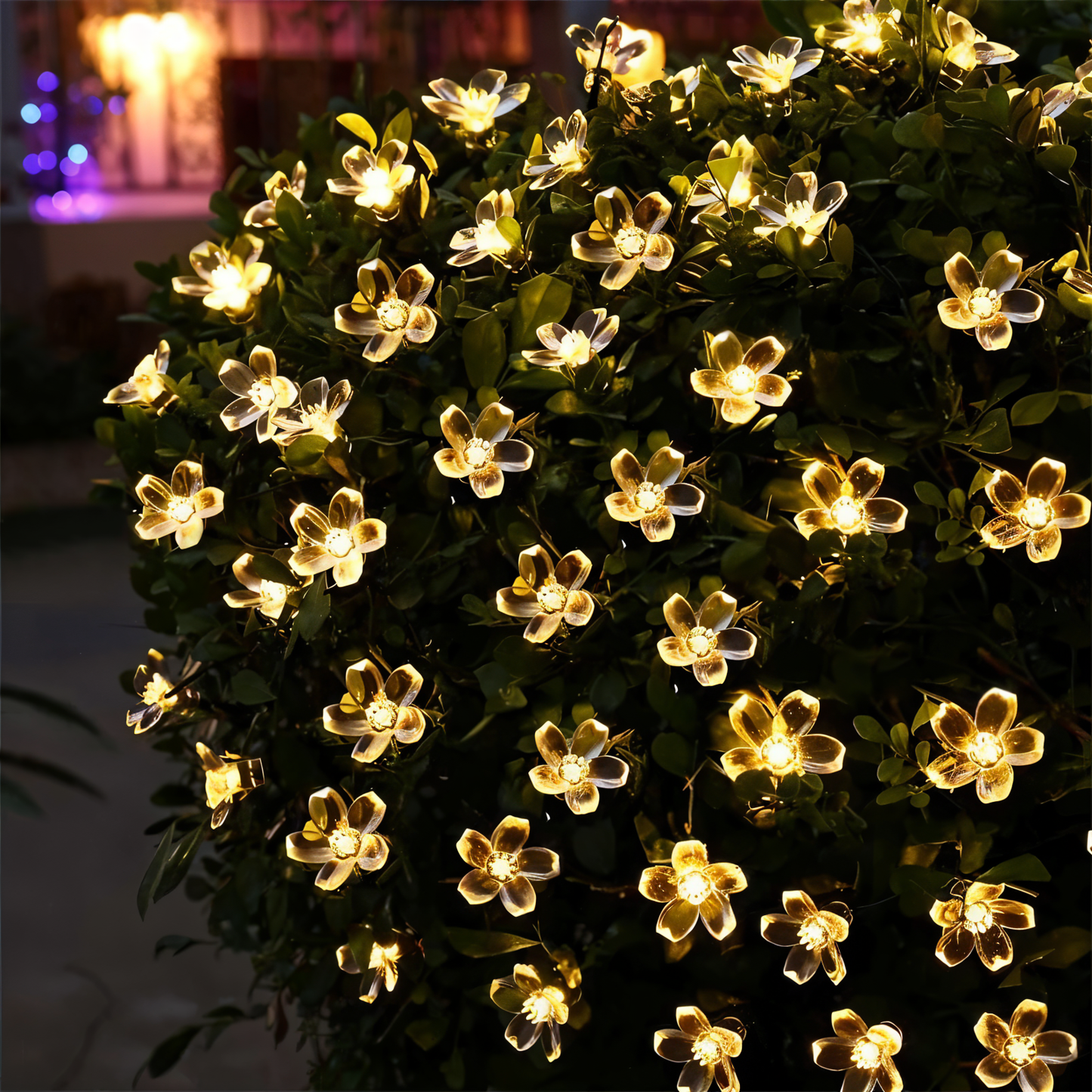 BowLift Sparkle LED String Lights – Decorative Ball, Flower, Star & Snowflake Ornaments