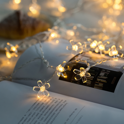 BowLift Sparkle LED String Lights – Decorative Ball, Flower, Star & Snowflake Ornaments