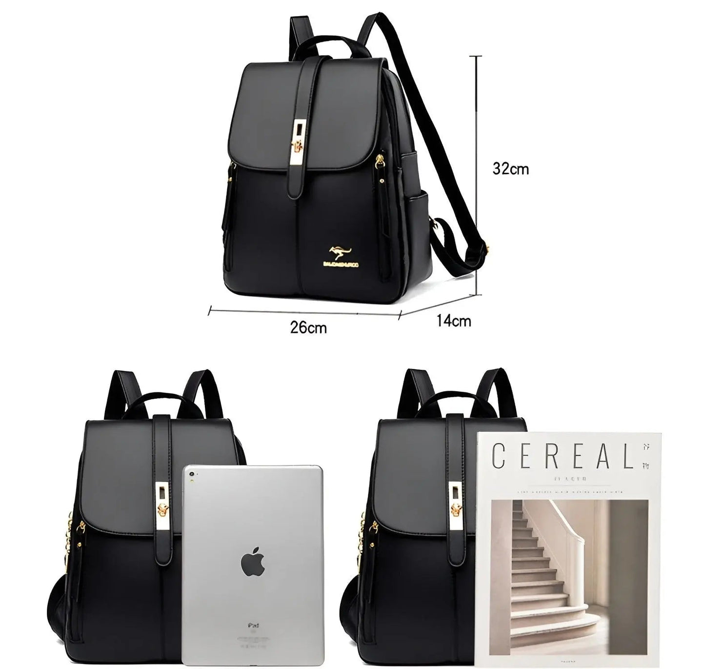 LZINA™ | Alena Backpack - Luxurious and High-Quality Leather Women's Handbag