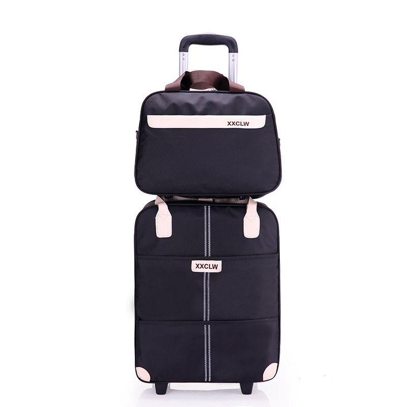 LZINA™ | 2 in 1 Travel Bags Trolley Bags Hand Luggage Bags
