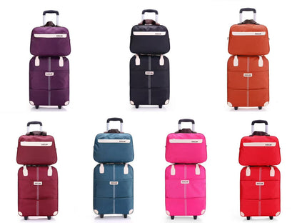 LZINA™ | 2 in 1 Travel Bags Trolley Bags Hand Luggage Bags