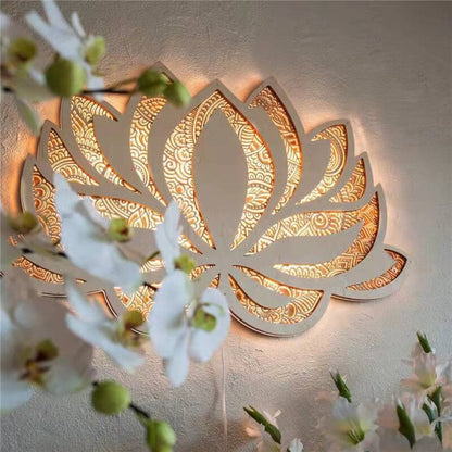 BowLift Spiritual Lotus Wall Lamp - Serenity in Light