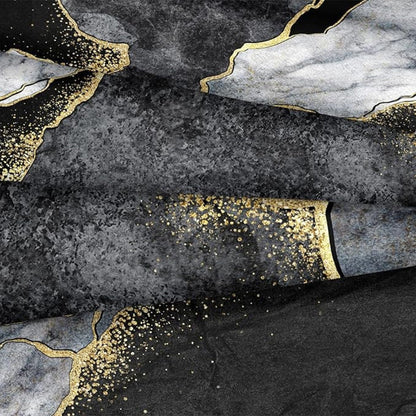LZINA™ | Jade Opulent Gold Accent Duvet Cover Set